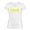 Playera Dama: Algodón Peinado Cuello V Miniatura